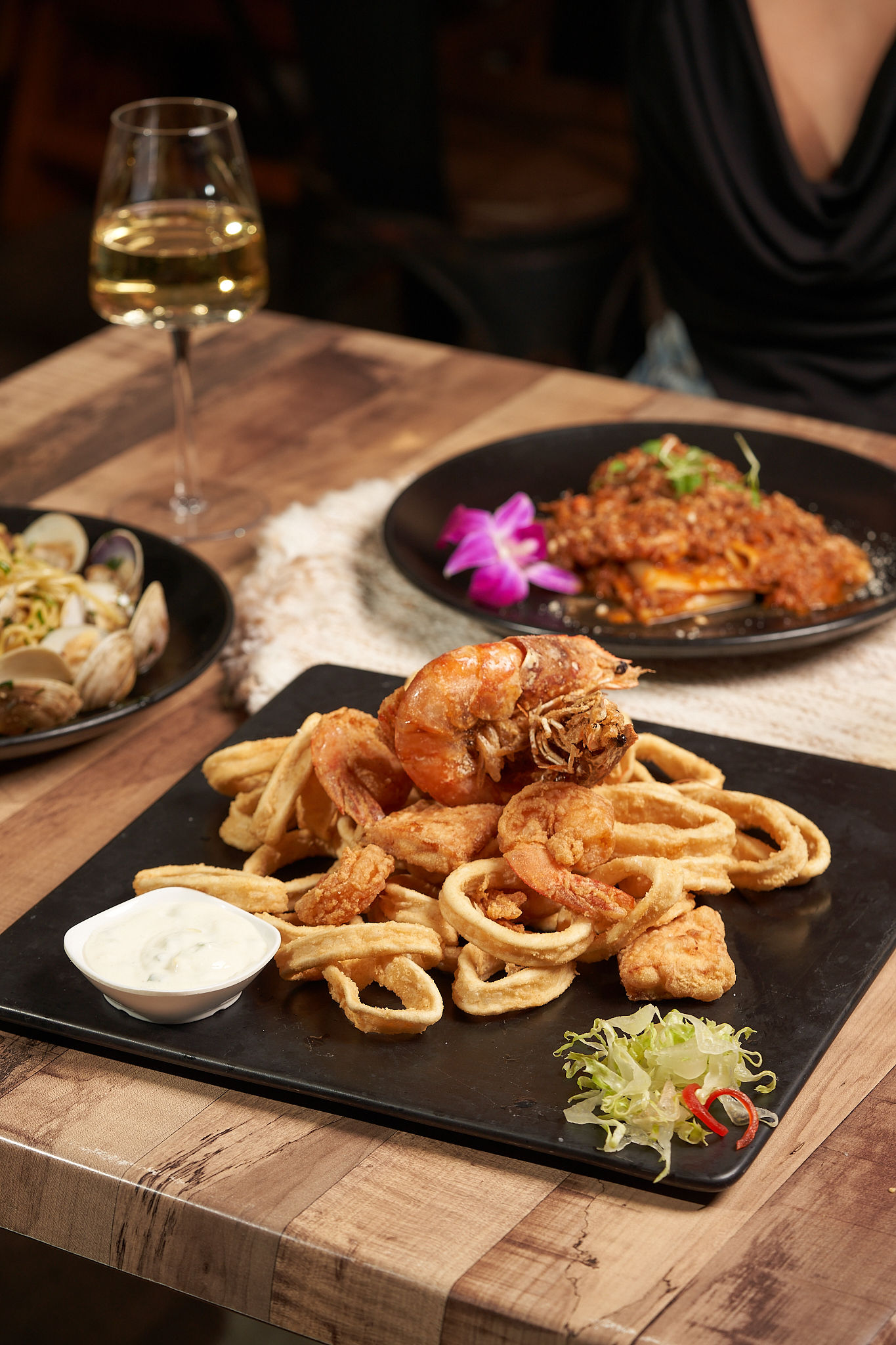 Fresh dish prepared at WHY NOT? in Hollywood, FL